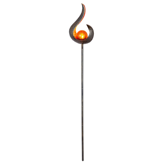 Lindby Yonca-LED-aurinkokoristevalo 119,2cm kupari