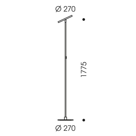 OLIGO Decent Max LED-lattiavalaisin, samppanja