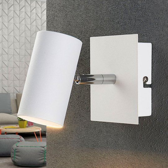 Valkoinen LED-kohdevalo Iluk, seinä ja katto