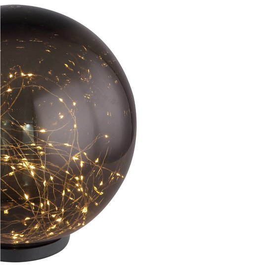 Aurinkokäyttöinen LED-valo, pallo, savu, Ø 30 cm