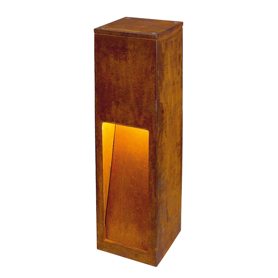SLV Rusty Slot 50 -LED-pollarivalaisin, 50 cm