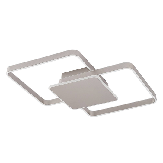 Lucande Kadira -LED-kattovalaisin, 70 cm nikkeli