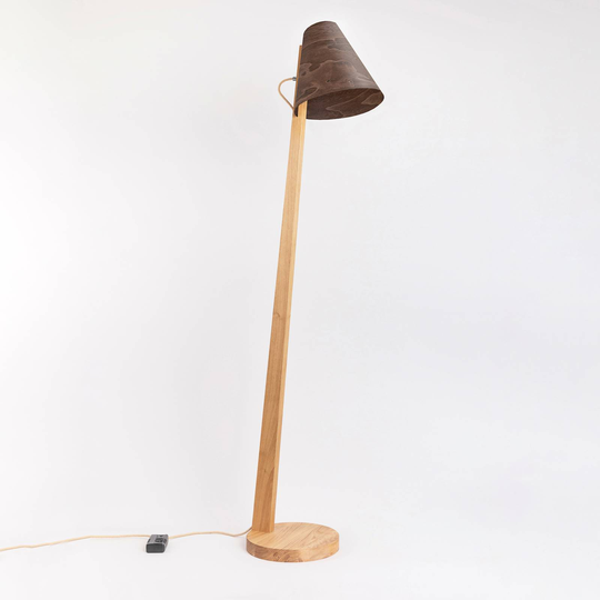 ALMUT 1411 -lattiavalo, kaareva Ø 30 cm, pähkinä