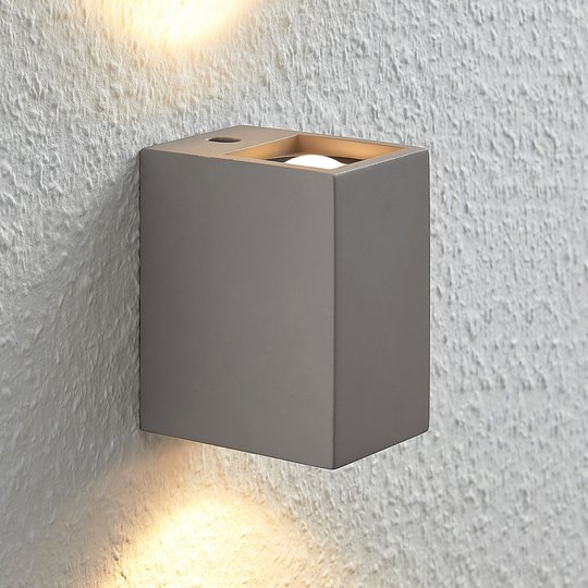 LED-seinävalo Cataleya betoni ylös-alas 7x12cm