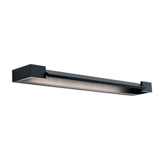LED-peililamppu Marilyn, musta, leveys 60 cm