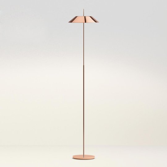 Hienostunut LED-lattiavalaisin Mayfair kuparina