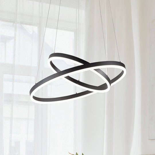 LED-riippuvalaisin Giotto, 2-lamppuinen, musta