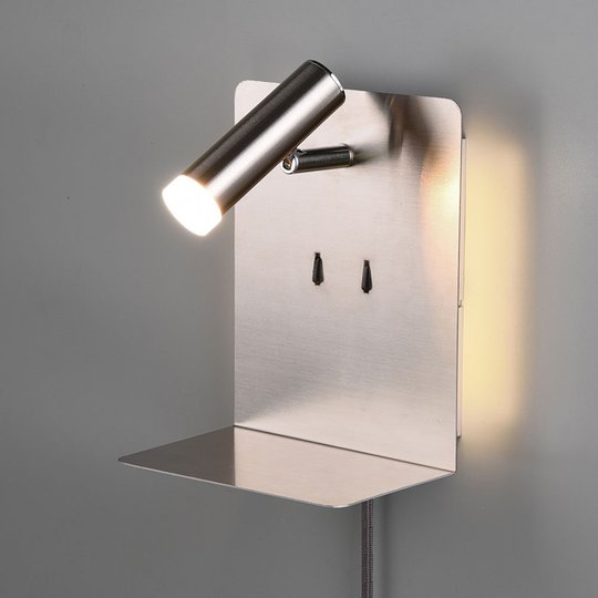 LED-seinävalaisin Element, mattanikkeli