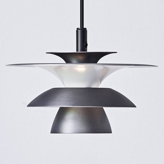 Picasso-LED-riippuvalo, 1-lamp., Ø 18 cm, harmaa