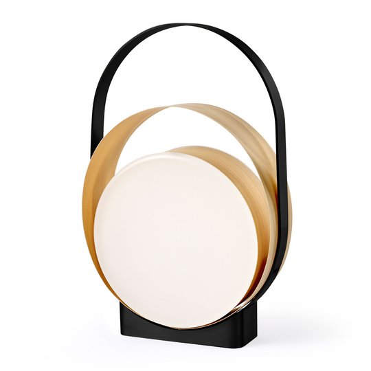LZF Loop -LED-pöytälamppu, musta/pyökki