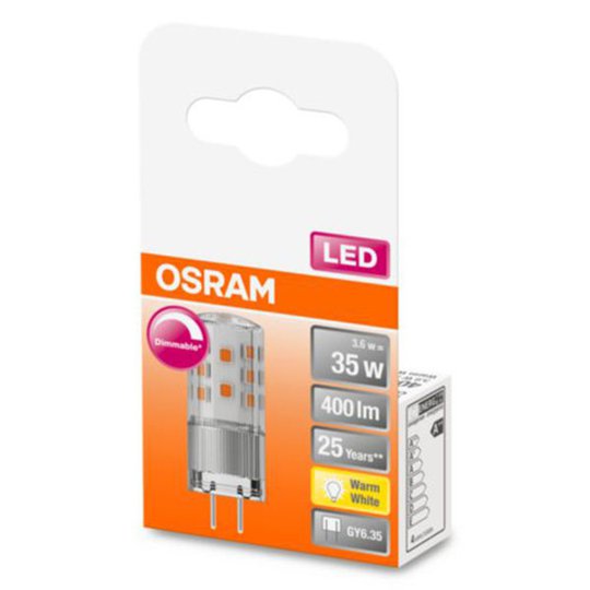 OSRAM kaksikantainen LED-lamppu GY6,35 3,6W 2700 K