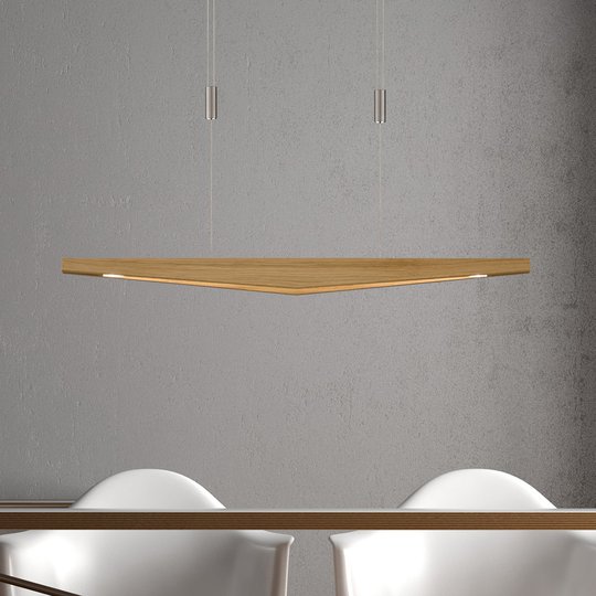 Lucande Dila -LED-riippuvalo luonnontammi, 88 cm
