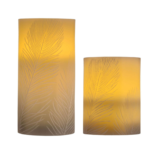 Pauleen Cosy Feather Candle -LED-kynttilä 2 kpl