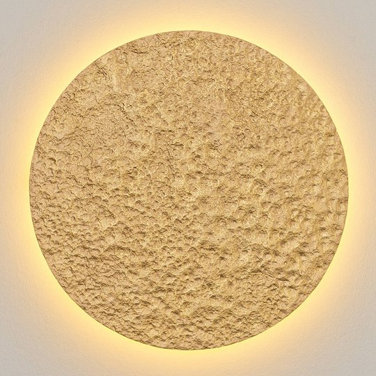 Meteor-LED-seinävalaisin, Ø 55 cm, kulta