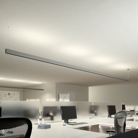 Toimiston LED-riippuvalaisin Laris, hopea