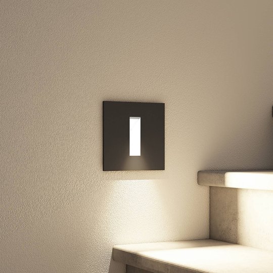 Arcchio Lanti -LED-uppovalaisin, musta