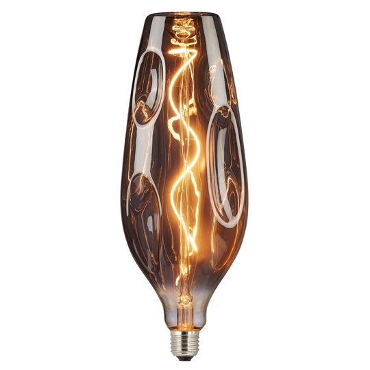 LED-lamppu Ella E27 4W filamentti, savunharmaa