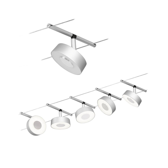 Paulmann Circle -LED-vaijerijärjestelmä 5x, kromi