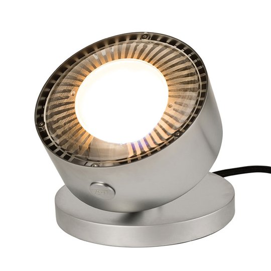 LED-pöytäkohdevalo Puk Maxx Spot, matta kromi