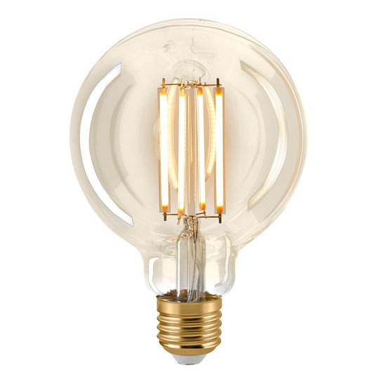 LED-lamppu E27 G95 4,5W Filament Globe kulta
