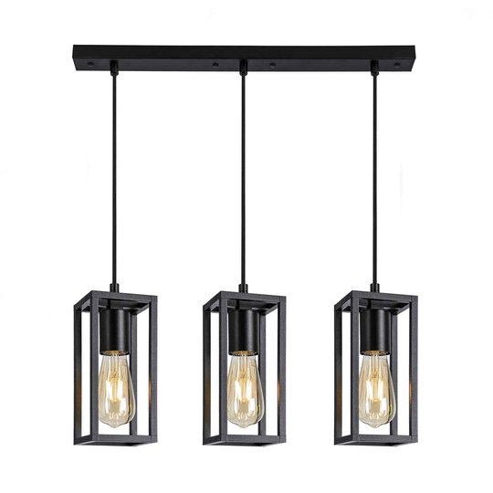 Riippuvalo Cubic³ 3378, 3-lamppuinen, musta