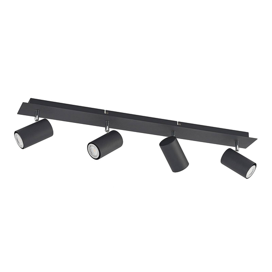 Lindby Joffrey -kattovalo 4 lamppua 80cm musta
