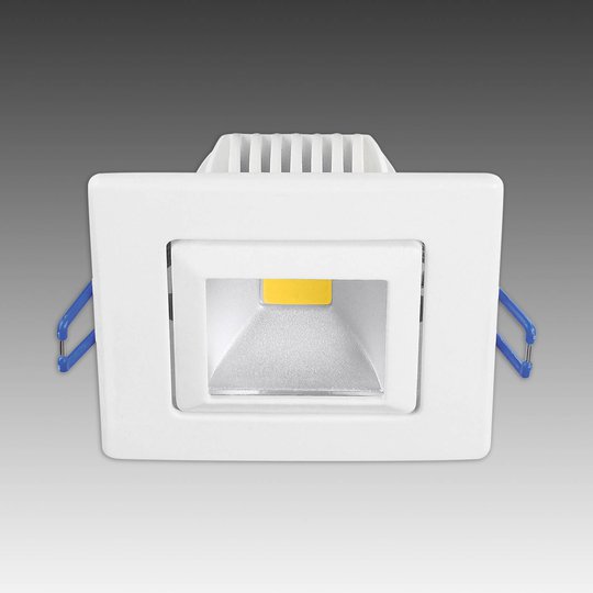 Moderni Pound-LED-uppospotti, valkoinen