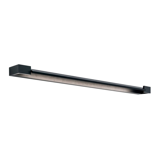 LED-peililamppu Marilyn, musta, leveys 90 cm