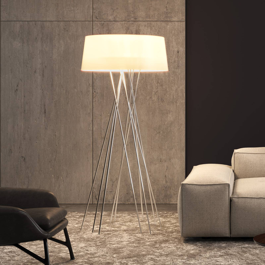 BYOK Mikado L-LED-lattiavalo kiiltoalum./norsunluu