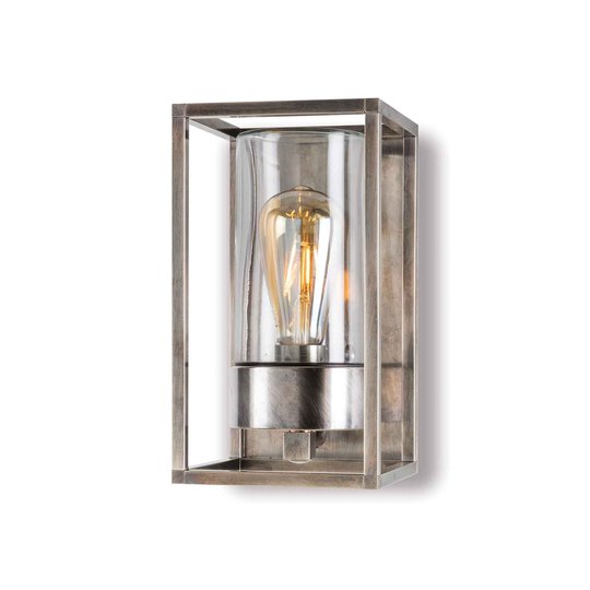 Ulkoseinälamppu Cubic³ 3365 antiikkinikkeli/kirkas