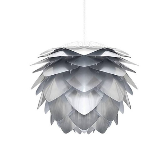 Teräksen värinen design-riippuvalaisin Silvia mini