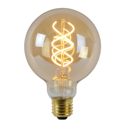 LED-lamppu E27 Globe 4W 2 200 K amber tunnistin