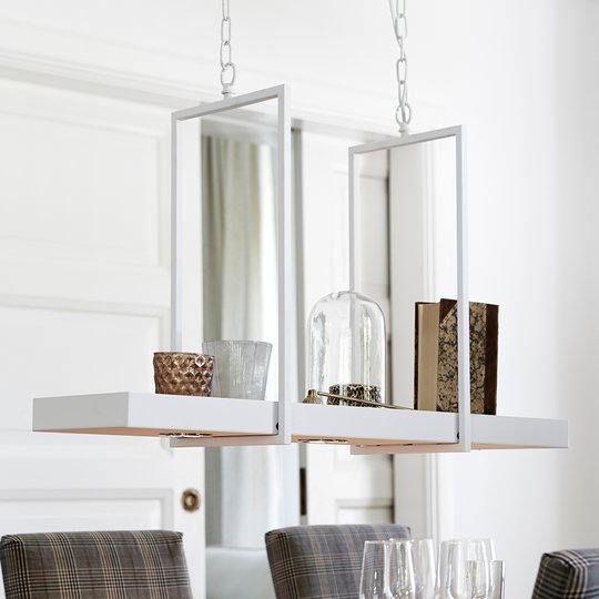 LED-riippuvalaisin Tray valkoinen