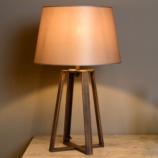 Coffee Lamp -pöytävalaisin, ruskea varjostin