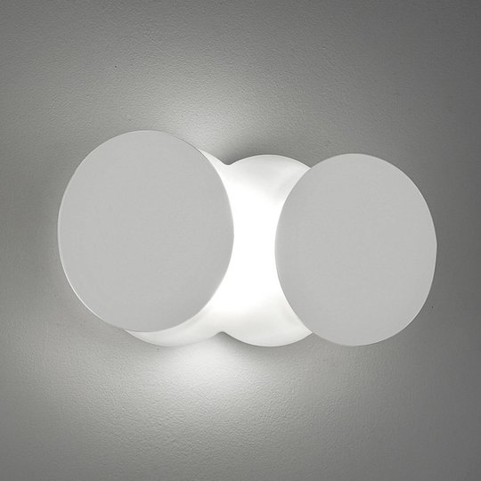 Muunneltava LED-seinävalaisin Nuvola, valkoinen
