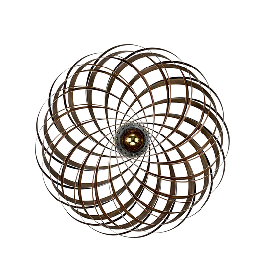 Gofurnit Veneria -seinävalo, pähkinäpuu, Ø 70 cm