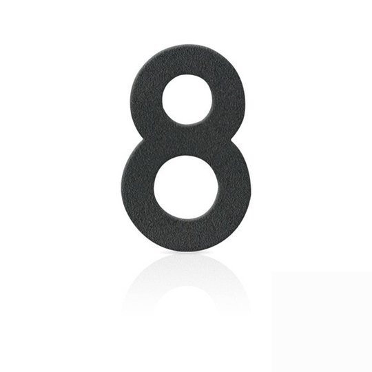 Ruostumaton teräs talonumero 8, grafiitinharmaa