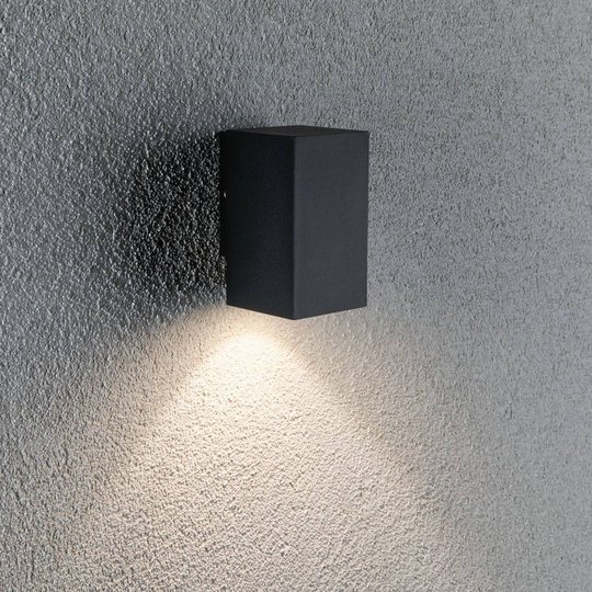 Paulmann Flame-1-lamppuinen 10,3cm antrasitti