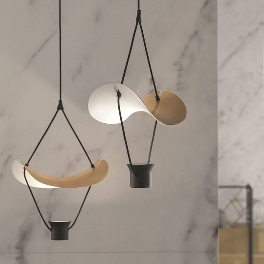 LED-riippuvalaisin Vollee S1 P, 44cm, up, kulta