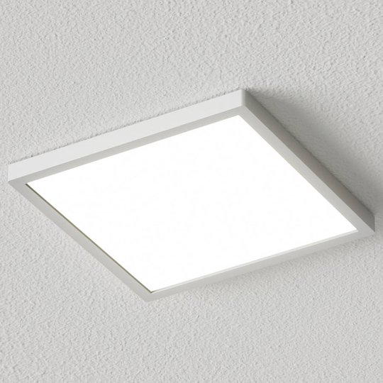 Kulmikas LED-kattovalaisin Solvie, hopea