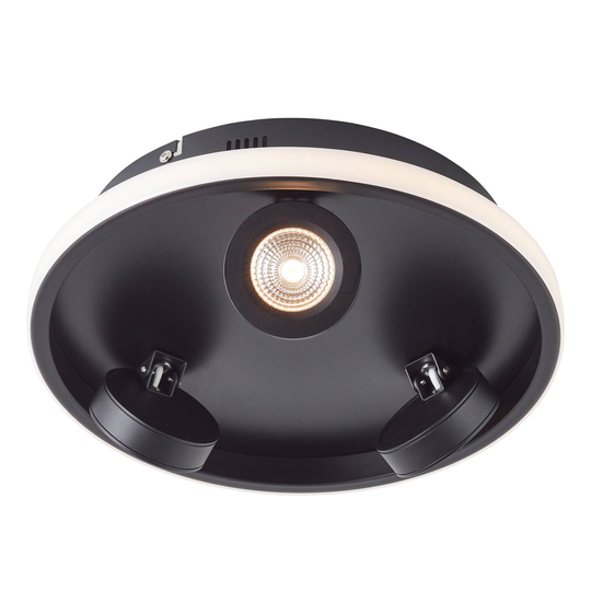 LED-kattovalaisin Nebeker, pyöreä, 3-lamppuinen