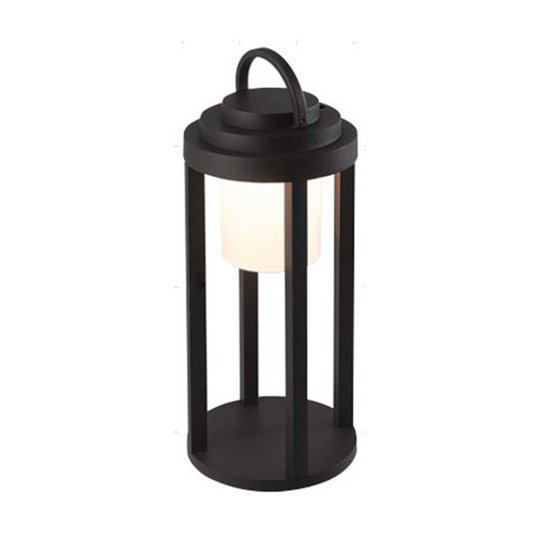 LED-ulkovalaisin Kalimnos, musta, akku, 35 cm