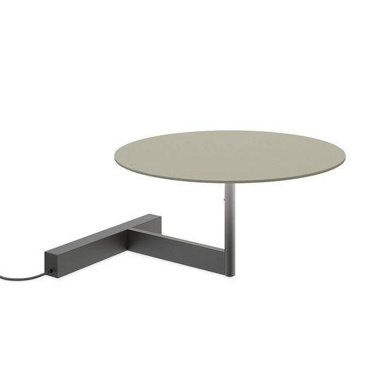 Vibia Flat -LED-pöytälamppu, 16 cm, vihreä, L1