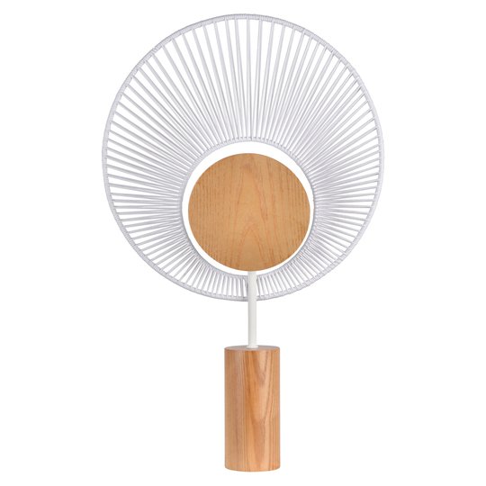 Forestier Oyster -design-pöytälamppu, valkoinen
