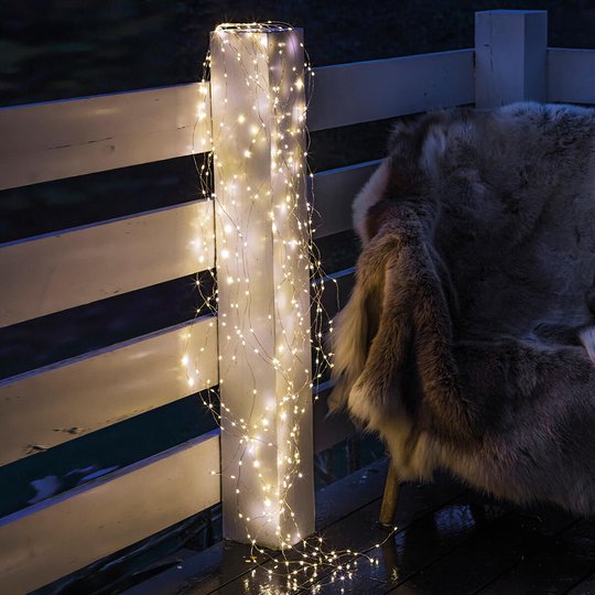 LED-valoketju Knirke ulkokäyttöön, 200-lamppuinen