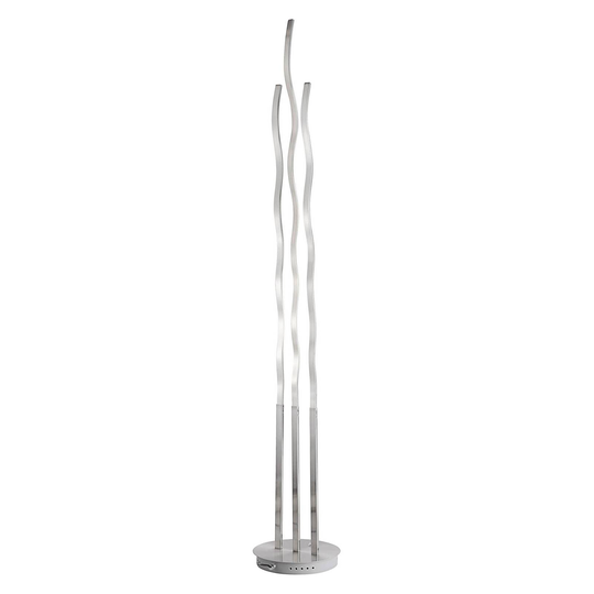 Wave-LED-lattiavalo kaukosäätimellä, 3x, teräs
