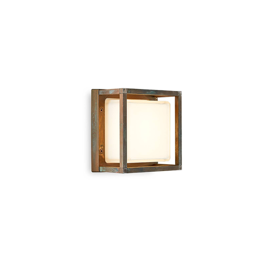 LED-ulkovalaisin Ice Cubic 3404, antiikkimessinki