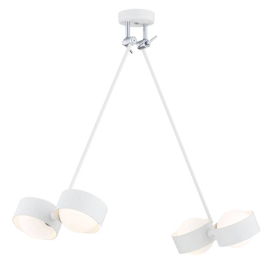 LED-riippuvalaisin Macedo, 4-lamppuinen, valkoinen