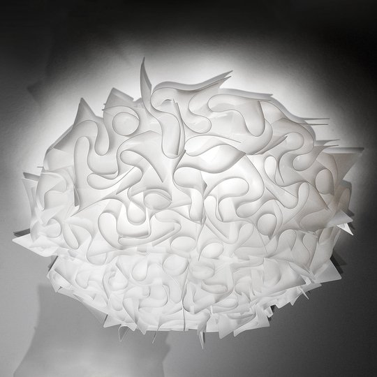 Slamp Veli -design-kattovalo, Ø 78 cm, opaali