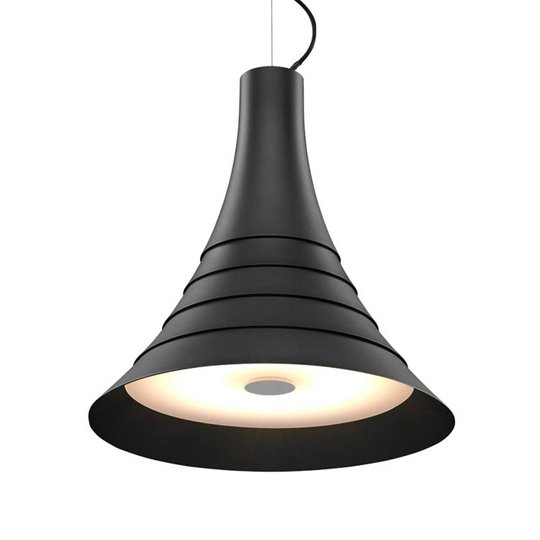 SLV Bato 45 -LED-riippuvalaisin musta Ø 45 cm